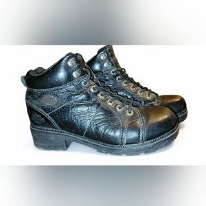 Black Leather Women's Boots